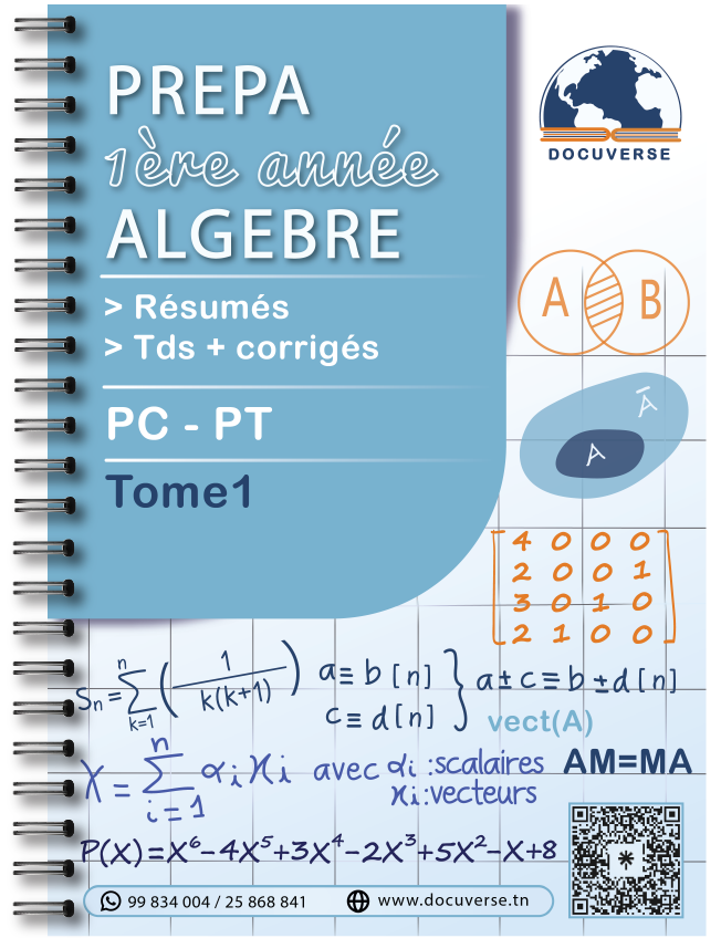 Algèbre Tome 1