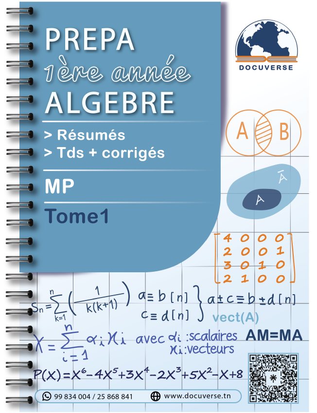 Algèbre Tome 1
